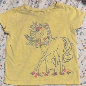 Yellow Unicorn Kids T-Shirt